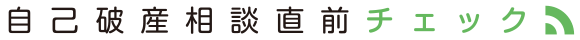 自己破産相談直前チェック
